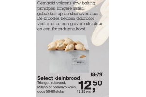 select kleinbrood