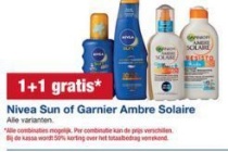 nivea sun of garnier ambre solaire