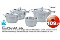 kookset blue label 4 delig