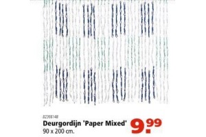 deurgordijn paper mixed