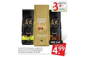 l or of douwe egberts excellent koffiebonen