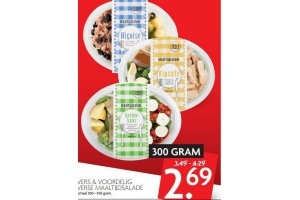 vers en voordelig maaltijdsalade