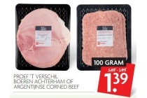 proef t verschil boeren achterham of argentijnse corned beef