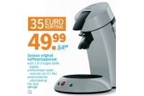 senseo original koffiezetapparaat silver grey