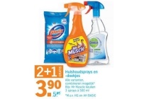 huishoudsprays en doekjes