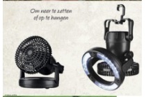 campingventilator met licht