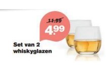 set van 2 whiskyglazen