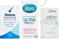 rexona en dove maximum protection en odorex ultra protect