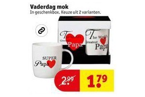 vaderdag mok
