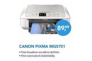 canon pixma mg5751 voor eur89 99