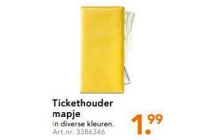 tickethouder mapje