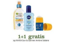 nivea sun en garnier ambre solaire