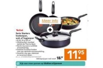 tefal serie starters koekenpan wok of hapjespan voor eur11 95