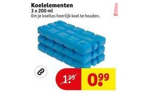 koelelementen 3x200 ml