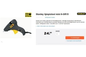 stanley lijmpistool mini 6 gr15