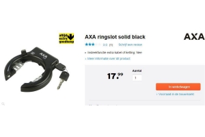 axa ringslot solid black