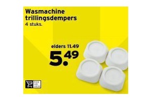 wasmachine trillingsdempers