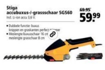 stiga accubuxus grasschaar sgs60 voor eur59 99