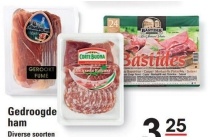 gedroogde ham