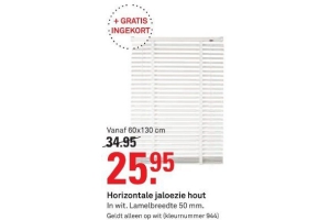 horizontale jaloezie hout