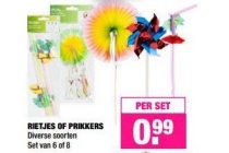 rietjes of prikkers