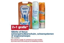 gillette of venus scheergel scheerschuim scheersystemen of wegwerpmesjes