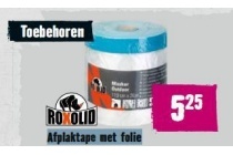 afplaktape met folie