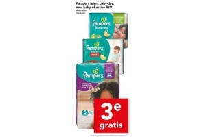 pampers luiers baby dry new baby of active fit