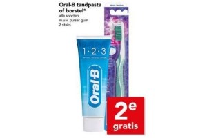 oral b tandpasta of borstel