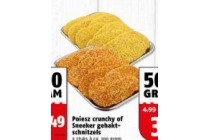 poiesz crunchy of sneeker gehaktschnitzel