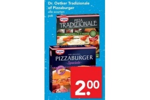 dr oetker tradizionale of pizzaburger