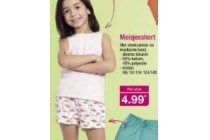 meisjesshort