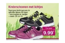 kinderschoenen met lichtjes