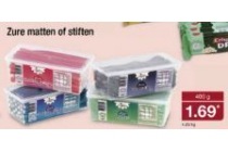 zure matten of stiften