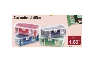 zure matten of stiften