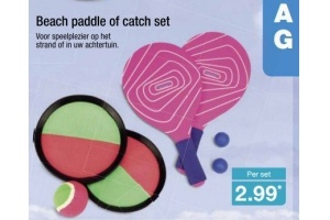 beach paddle of catch set