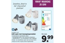 led spot met bewegingsmelder