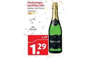 charlemagne sparkling cider