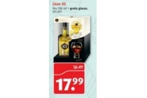 licor 43 gratis glas