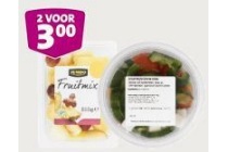 fruitstukjes fruitmixen of ambachtelijke salades