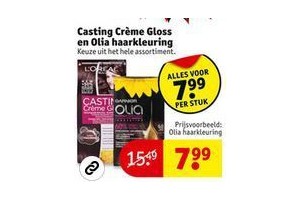 casting creme gloss en olia haarkleuring