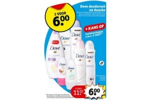 dove deodorant en douche