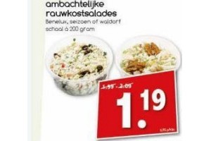 ambachtelijke rauwkostsalades