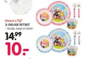 3 delige eetset