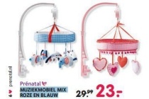 muziekmobiel mix roze en blauw