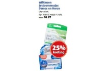 wilkinson systeemmesjes dames en heren