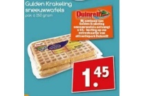gulden krakeling sneeuwwafels