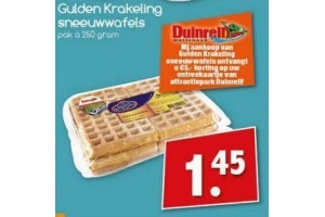 gulden krakeling sneeuwwafels