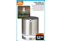luxe solar rvs buitenlamp
