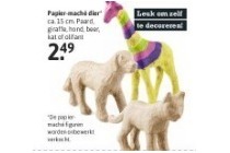 papier mache dier